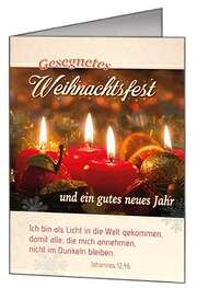 Faltkarten Weihnachten, 5 Stück Faltkarten Weihnachten, 5 Stück