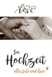 Faltkarte "Love" - Hochzeit Faltkarte "Love" - Hochzeit
