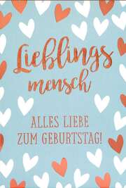 Faltkarte "Lieblingsmensch" - Geburtstag Faltkarte "Lieblingsmensch" - Geburtstag
