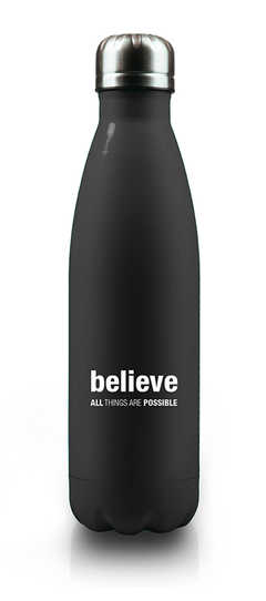 BELIEVE All Things are possible - Isolierflasche (schwarz) BELIEVE All Things are possible - Isolierflasche (schwarz)