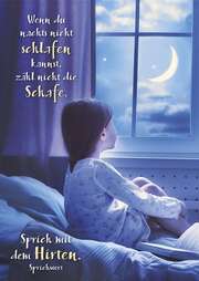 Postkarten: Wenn du nachts 4 Stück Postkarten: Wenn du nachts 4 Stück
