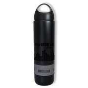 Thermosflasche mit Bluetooth Lautsprecher - grau Thermosflasche mit Bluetooth Lautsprecher - grau