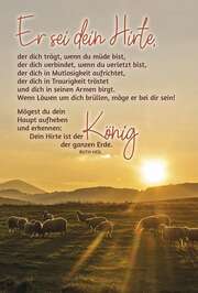 Ruth Heil - Faltkarte: Er sei dein Hirte - Trauer Faltkarte: Er sei dein Hirte - Trauer