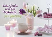 Postkarten: Liebe Grüße und gute Wünsche, 4 Stück Postkarten: Liebe Grüße und gute Wünsche, 4 Stück