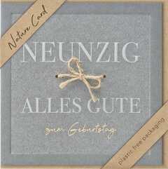 Faltkarte "Neunzig" - Alles Gute" Faltkarte "Neunzig" - Alles Gute"