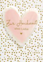 Faltkarte "Zur Hochzeit" - Herz Faltkarte "Zur Hochzeit" - Herz