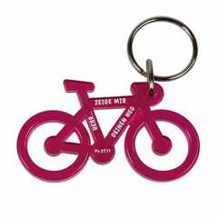 Schlüsselanhänger Fahrrad - pink