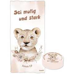 Überraschungs-Handtuch: Sei mutig und stark Überraschungs-Handtuch: Sei mutig und stark