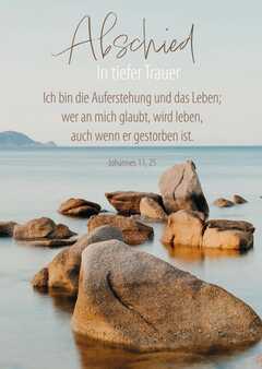 Faltkarte "Abschied" Faltkarte "Abschied"