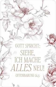 Jahreslosung 2026 - Kalenderkärtchen Rosen Jahreslosung 2026 - Kalenderkärtchen Rosen