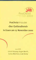 Ulrich Parzany - Impulse MC - Der ProChrist-Gottesdienst Impulse MC - Der ProChrist-Gottesdienst