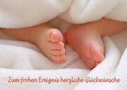 Faltkarten Geburt, 5 Stück Faltkarten Geburt, 5 Stück