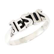 Fingerring "Jesus" - silber, 17 mm Fingerring "Jesus" - silber, 17 mm