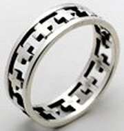 Fingerring "Kreuze" - 18 mm Fingerring "Kreuze" - 18 mm