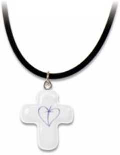 Halskette "Kreuz mit Herz"