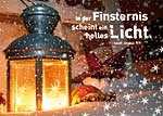 Postkartenserie - In der Finsternis scheint helles Licht - 12 Stück Postkartenserie - In der Finsternis scheint helles Licht - 12 Stück