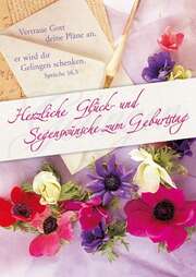 Postkarten: Herzliche Glück- und Segenswünsche, 12 Stück Postkarten: Herzliche Glück- und Segenswünsche, 12 Stück