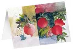 Kunstkarten "Granatäpfel" 5 Stk.