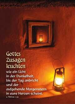 Postkarten: Gottes Zusagen leuchten, 4 Stück Postkarten: Gottes Zusagen leuchten, 4 Stück