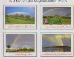 Kleinkärtchenserie Regenbogen, 12 Stück