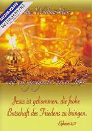 Faltkarten Weihnachten/Neujahr - 5 Stück Faltkarten Weihnachten/Neujahr - 5 Stück