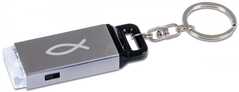 Schlüsselanhänger LED-Taschenlampe - silber