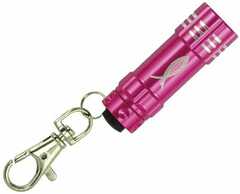LED-Taschenlampe mit Karabiner "Fisch" - Pink